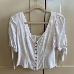 White button down top!
